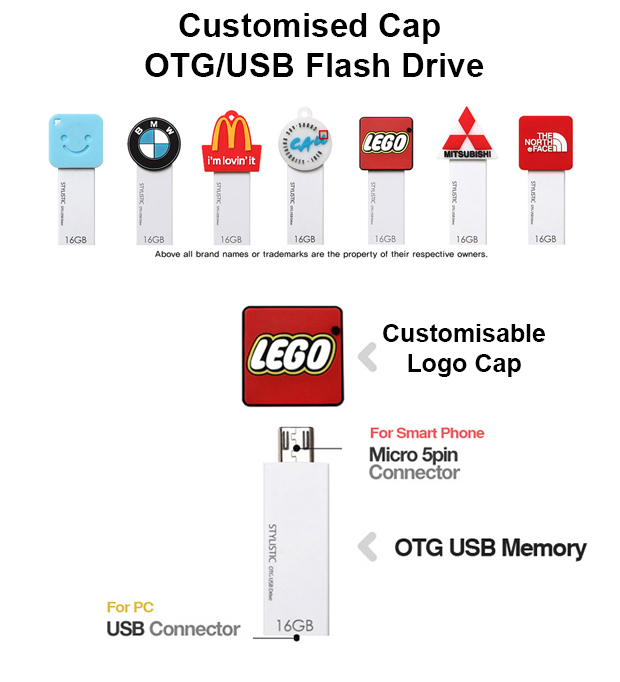 OTG Flashdrive with Customisable Cap