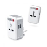Corporate Gift - Smart Timing Universal Travel Adaptor With 2 USB (Main)