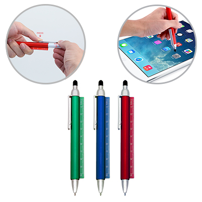 Corporate Gift - Zerkixo Pen With Rules And Stylus (Main)
