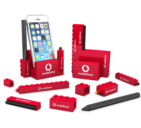 Office Blocks - 6pc Phone Stand Set (Lego Inspired)